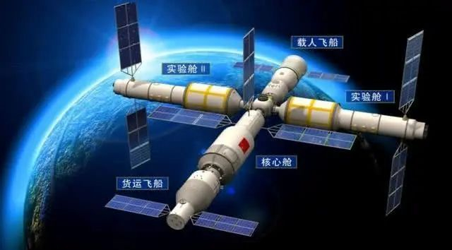 图为中国空间站想象图