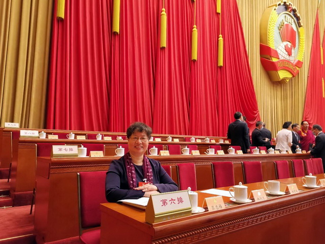 全国政协常委、社会和法制委员会驻会副主任吕忠梅在全国两会上