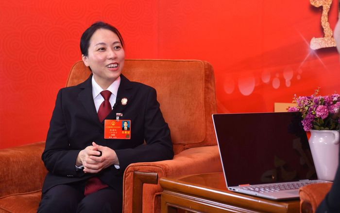 全国人大代表、广州中院少年家事审判庭庭长陈海仪。受访者供图