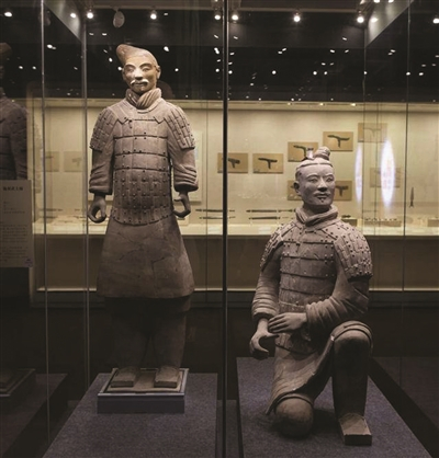 　　两尊兵马俑来宁。 秦始皇帝陵博物院供图