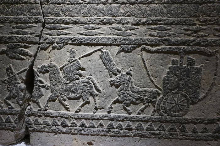 中国 徐州漢画像石 拓本 車馬出 中国 徐州漢画像石 拓本 車