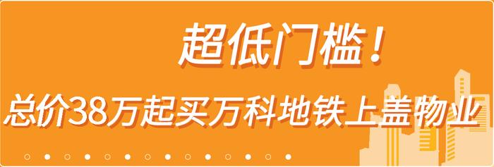 总价38万起买万科地铁上盖物业，还送全屋软装！深圳人太会花钱了！