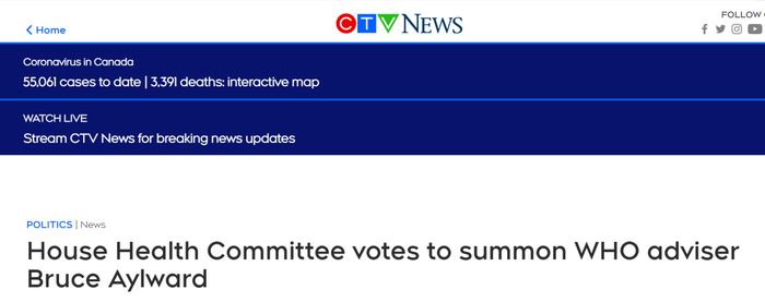  加拿大CTV电视网报道截图