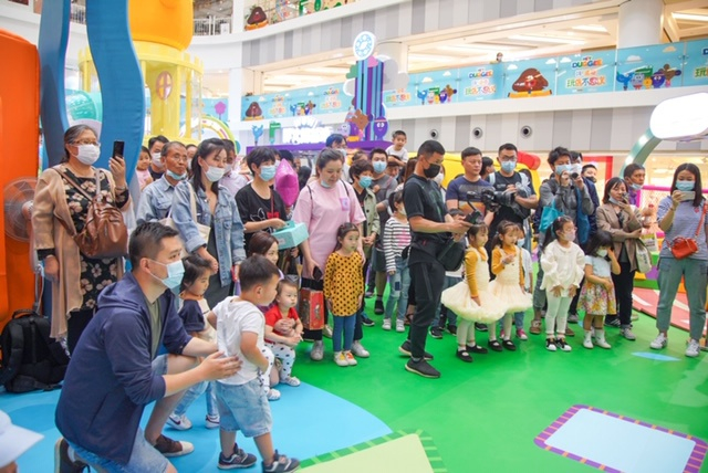 图说：英国儿童动画片《嗨！道奇》登陆虹桥南丰城 来源/采访对象供图（下同）