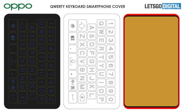 OPPO手机外接QWERTY键盘专利曝光 或国内率先亮相