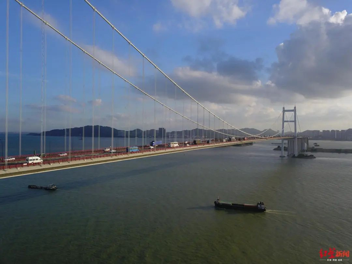 航拍虎门大桥