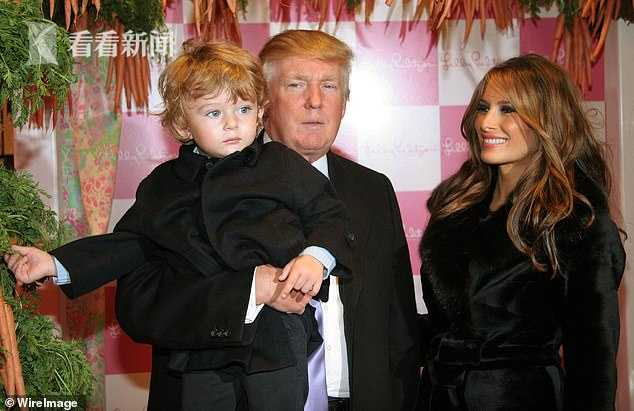 特朗普小儿子巴伦小时候