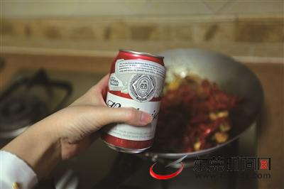 ▲加入啤酒