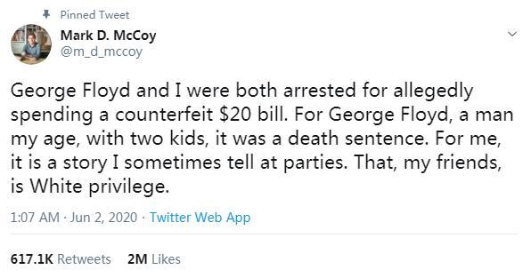 图片来源：麦考伊教授社交媒体账号截图。