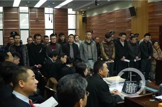  2018年12月22日，以蔡天宝为首的涉黑社会性质组织案，在淮南市田家庵区人民法院开庭审理。/淮南市检察院