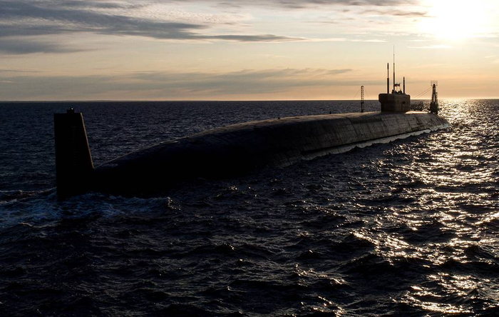 “弗拉基米尔大公”号战略核潜艇。 塔斯社 图