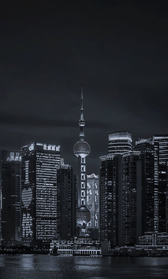陆家嘴夜景。张艳/人民视觉 图