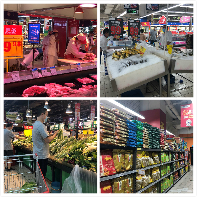 各区域供应充足，称重区没有排队现象。新京报记者 王萍 摄