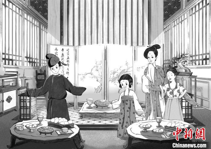 《大唐长安城》内页插图。爱心树童书供图