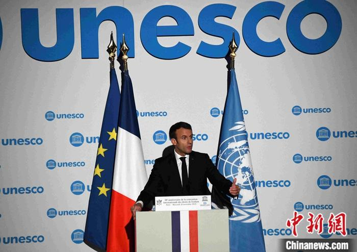 资料图：法国总统马克龙。