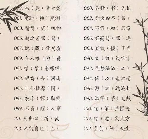 考试易丢分的230个错别字，快让孩子抄进错题本