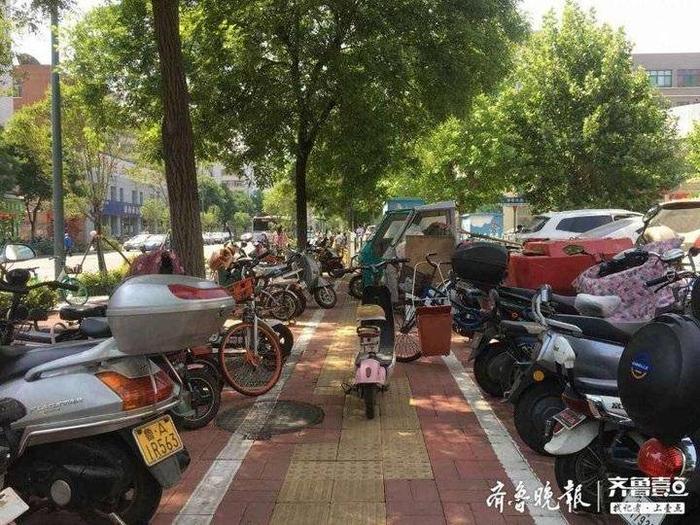 非机动车占路，谁来保证人行道路权？ 济南交警这样回应