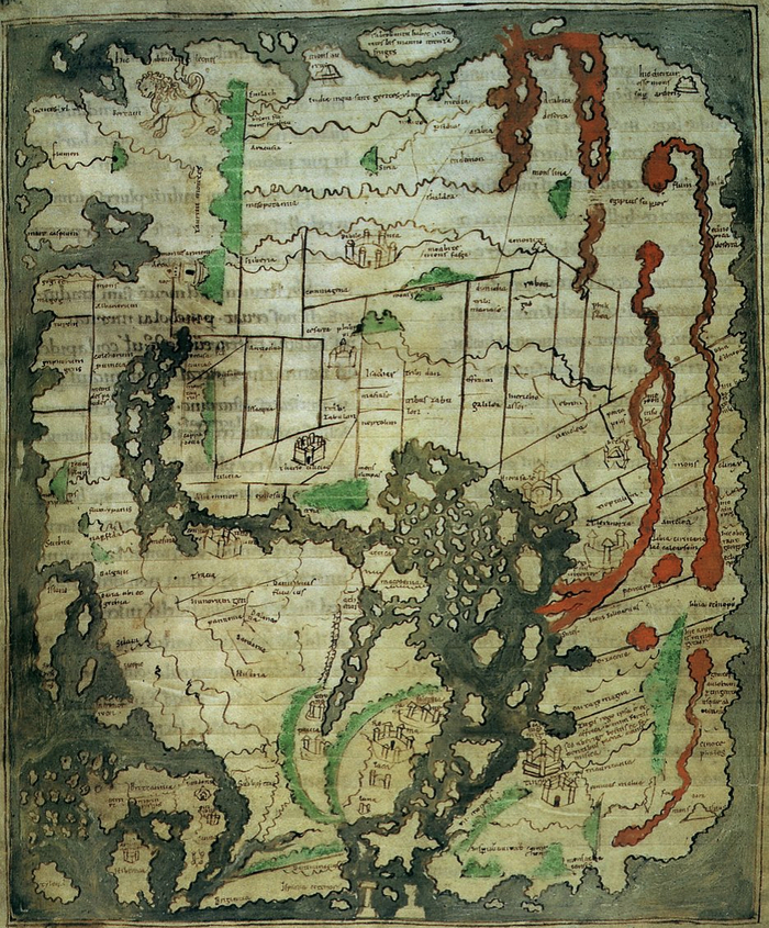 盎格鲁萨克逊地图（维基公共）