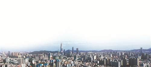 ■东莞具备海纳百川的城市精神。图为东莞市中心区 记者 郑志波 摄