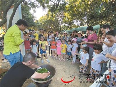 ▲老师表演炒茶技巧