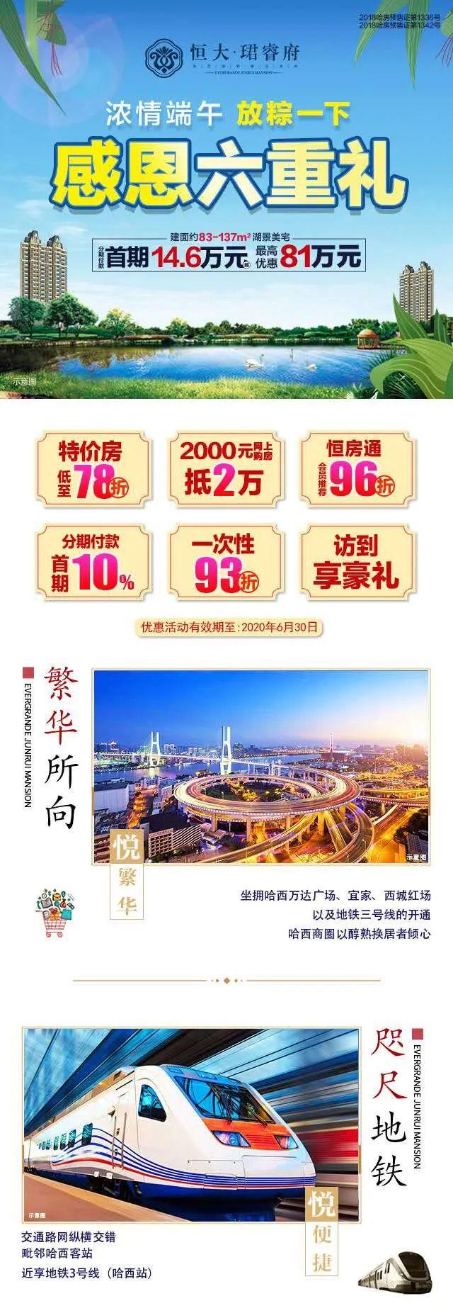 首付14.6万！入住哈西万达旁，最多可省81万