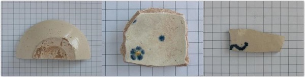  图说：巩义黄冶窑出土的白瓷、白釉蓝彩和唐青花的部分标本照片，地层唐代中晚期  来源/采访对象供图