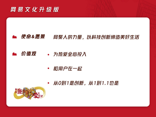 　　网易企业文化升级版