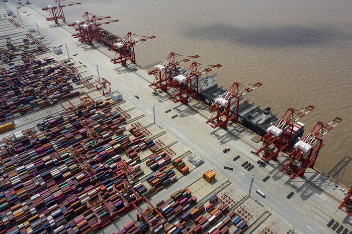 上海洋山特殊综合保税区&nbsp; &nbsp;人民视觉 资料图