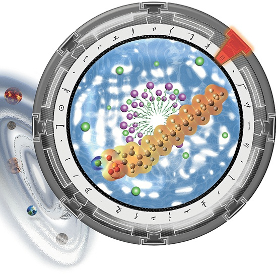 　　侯旭团队设计的“响应性液体门控”的概念图。侯旭供图