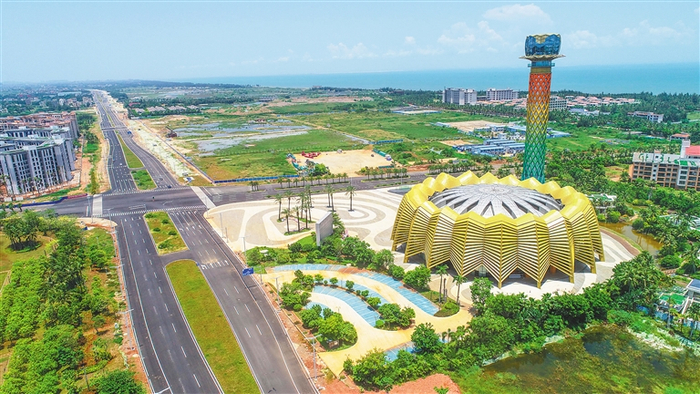 图为海南海口江东新区