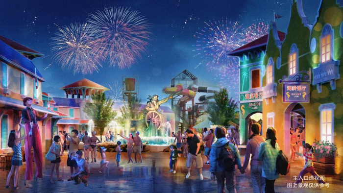 水乐园主入口透视图&nbsp;图片来自海盐县人民政府官网