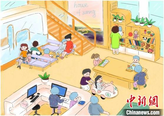 《手术麻醉我不怕》画面温馨。　儿中心供图 