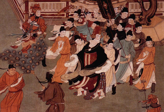 　　《唐后行从图》（局部）