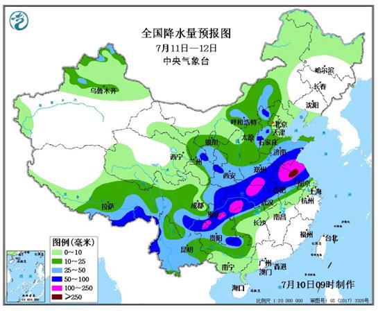 周末暴雨不停歇 10余省区市将遭暴雨侵袭