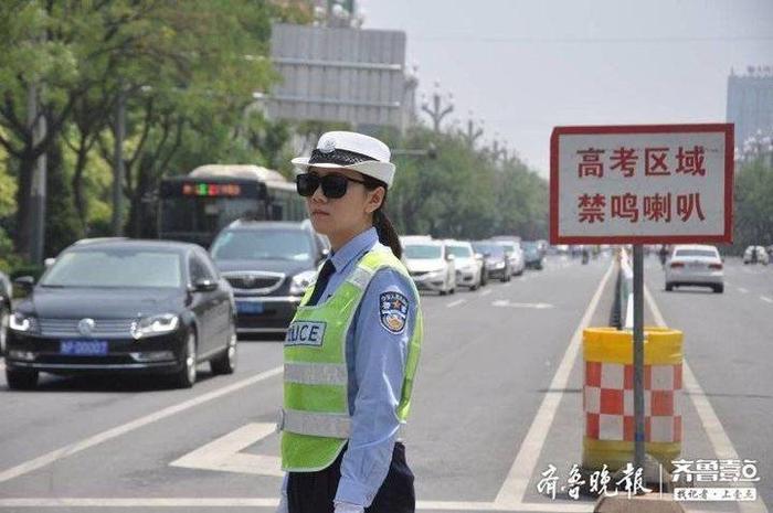 一面禁鸣牌的见证！聊城基层女交警连续7年护航高考