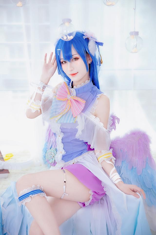 lovelive 田园海未cosplay 白色情人节