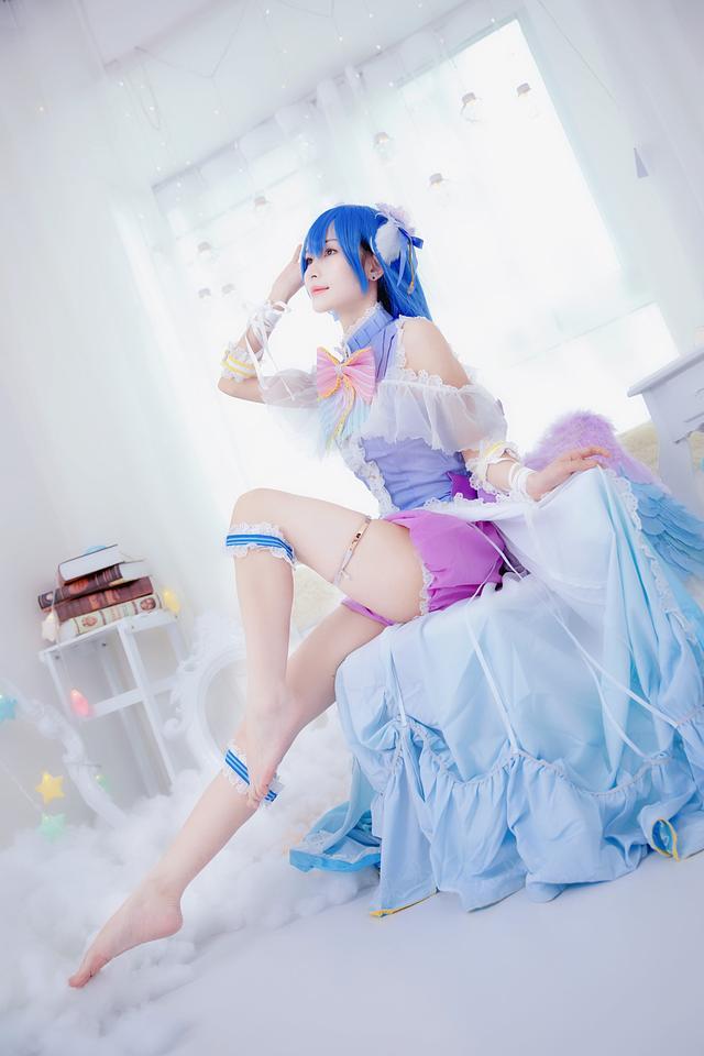 lovelive 田园海未cosplay 白色情人节