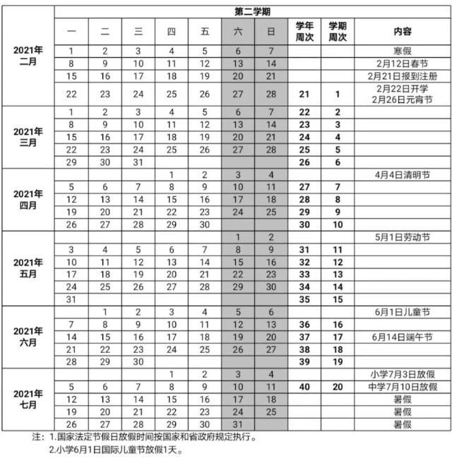 海南：下学期高一年级9月14日开学，其他年级9月7日开学！