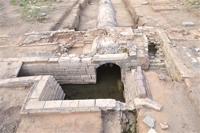  考古发现的大报恩寺地下排水系统。