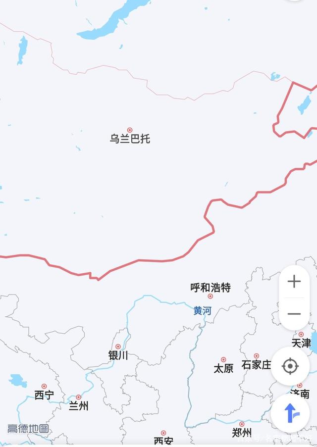 地图中的乌兰巴托