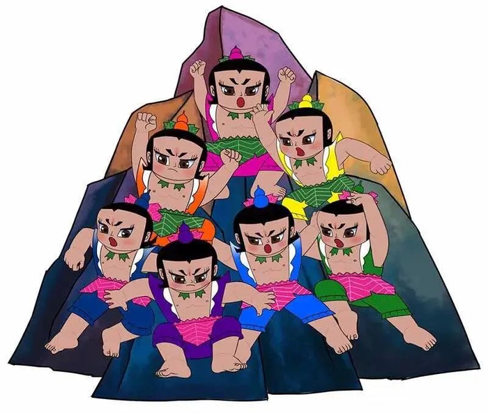 ▲动画《葫芦兄弟》资料图。