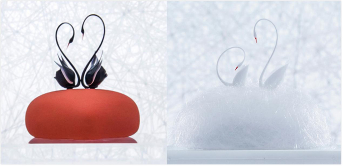 罗红最喜欢的蛋糕造型（右）图片来源：罗红摄影艺术馆官网