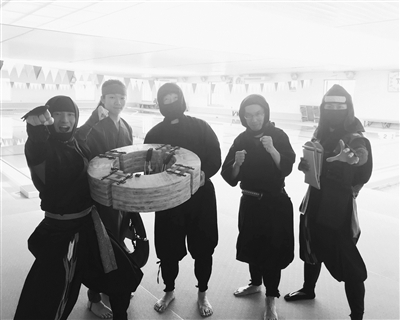 　　忍者练习各种忍术的场景。受访者供图