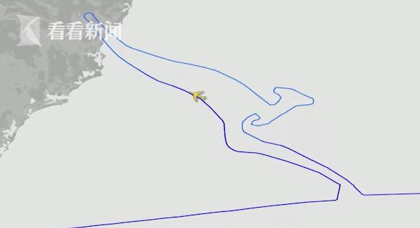 视频｜空中“画”袋鼠 澳航最后一架747客机宣告退役