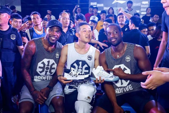 骆祥健与韦德见面。受访者供图。