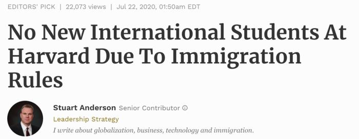 注意！美国移民局规定纯上网课的留学新生无法获得签证，不得入境