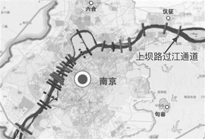 　　上坝路过江通道示意图