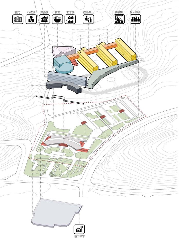 立体“院落”空间：云南师范大学实验中学 / 清华大学建筑设计院 + 清华大学建筑学院