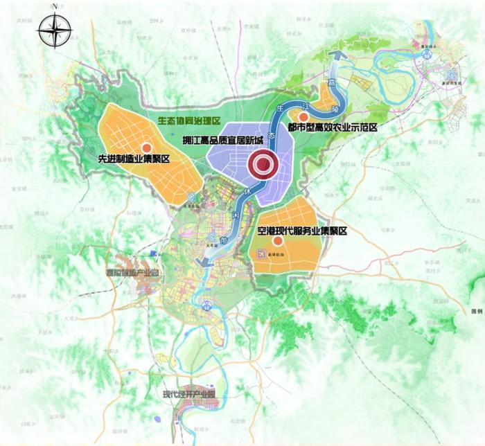 最新！南充临江新区规划、定位、交通布局来了