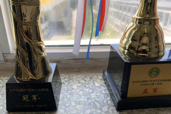 经过4年打磨，先农坛体校女足U16梯队已经初步开花结果。卞立群 摄